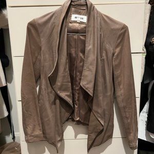 BB Dakota Tan Faux Leather Jacket - XS
